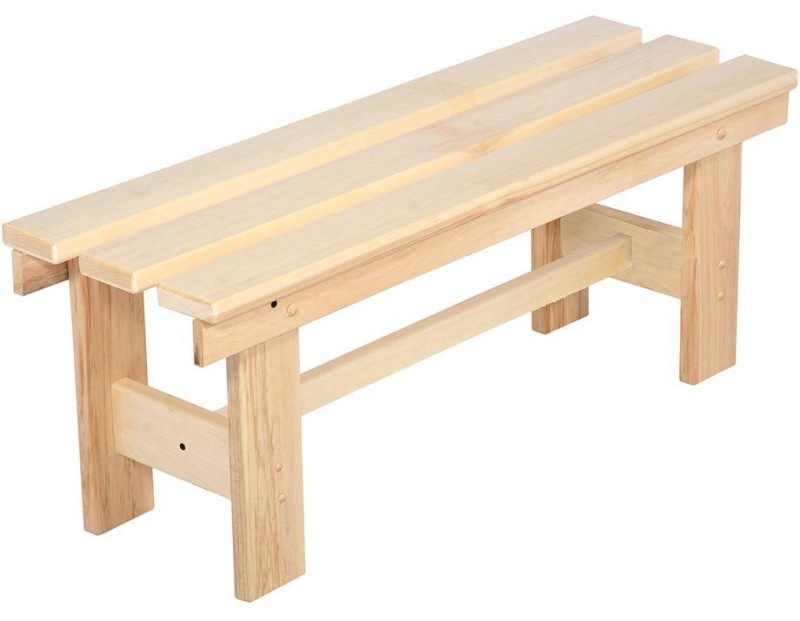 Лавочка BS_разборная, 100х33х43 см, липа Банные штучки