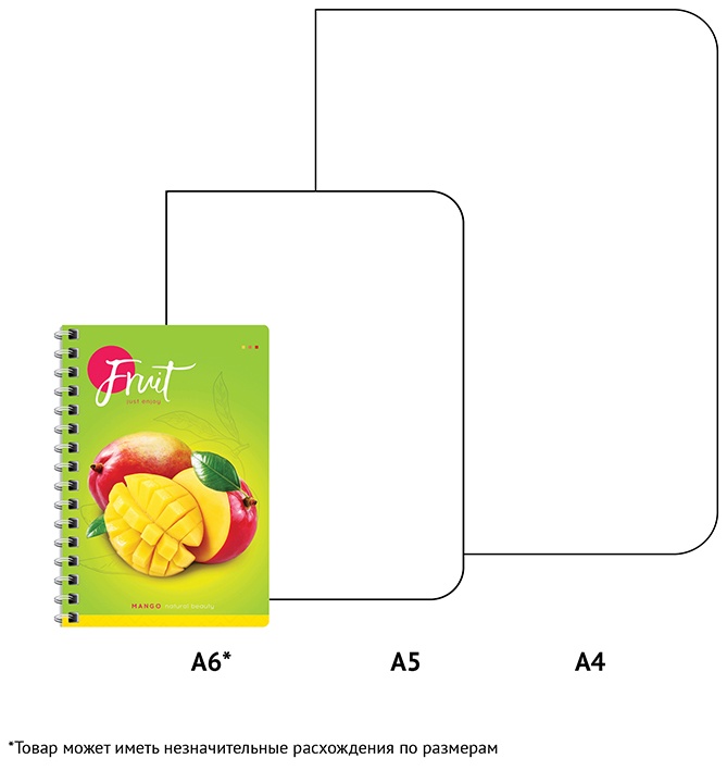 Записная книжка А6 80л., на гребне ArtSpace 