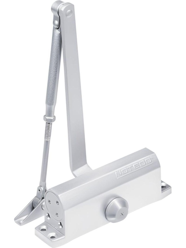 Доводчик дверной NOTEDO DC-090 SILVER  60-130 кг сереб. (10)