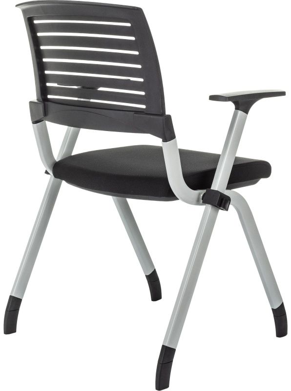 Стул VB_конференц X-CLICK/BLACK пластик/ткань, металл серый