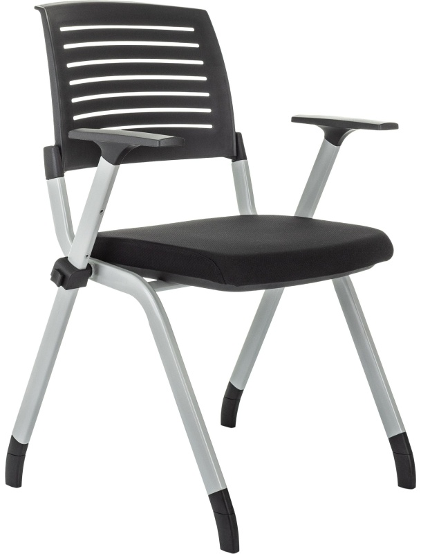 Стул VB_конференц X-CLICK/BLACK пластик/ткань, металл серый