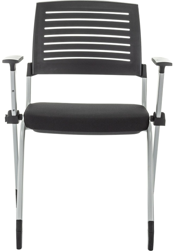 Стул VB_конференц X-CLICK/BLACK пластик/ткань, металл серый