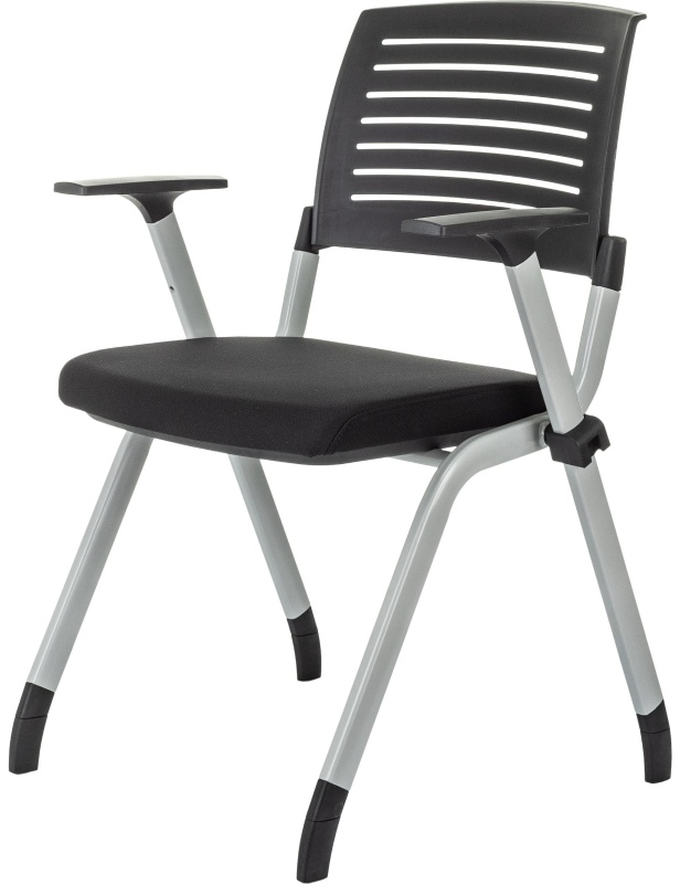 Стул VB_конференц X-CLICK/BLACK пластик/ткань, металл серый