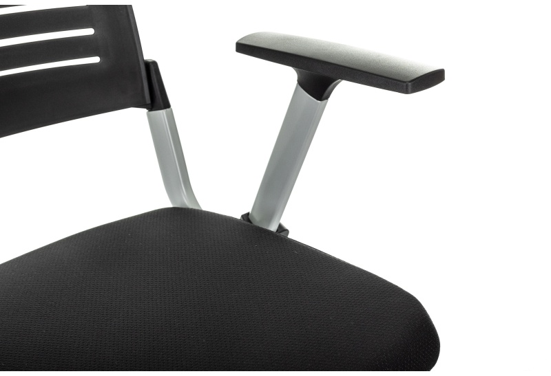 Стул VB_конференц X-CLICK/BLACK пластик/ткань, металл серый