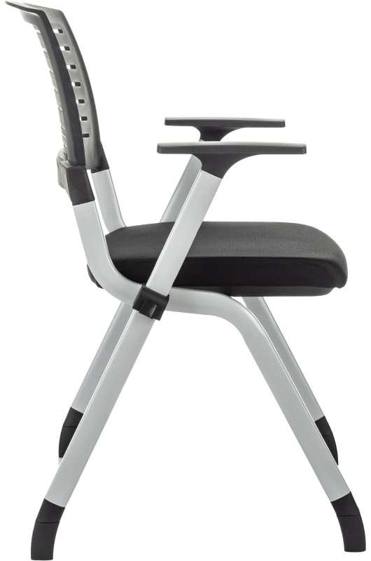 Стул VB_конференц X-CLICK/BLACK пластик/ткань, металл серый