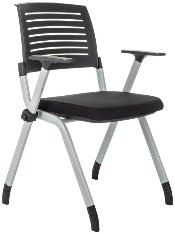 Стул VB_конференц X-CLICK/BLACK пластик/ткань, металл серый