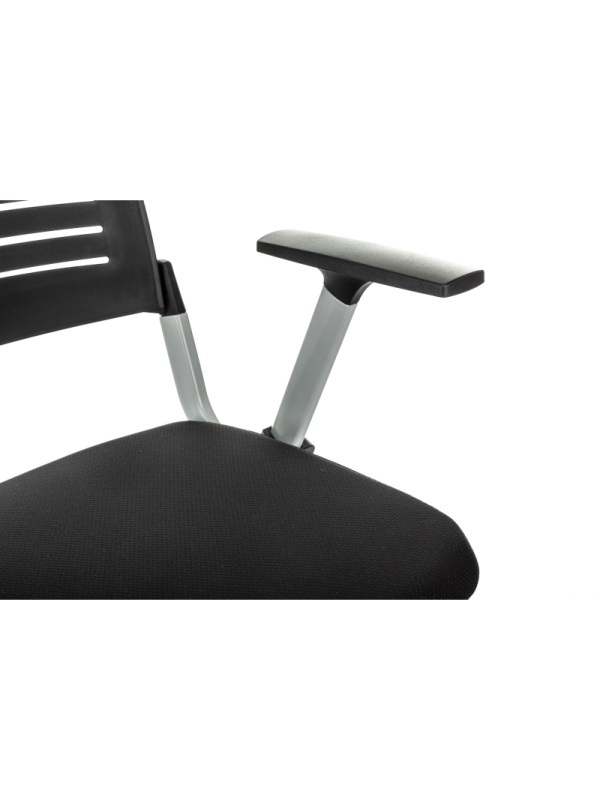 Стул VB_конференц X-CLICK/BLACK пластик/ткань, металл серый