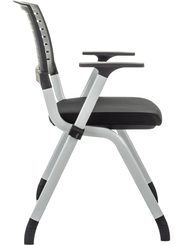 Стул VB_конференц X-CLICK/BLACK пластик/ткань, металл серый