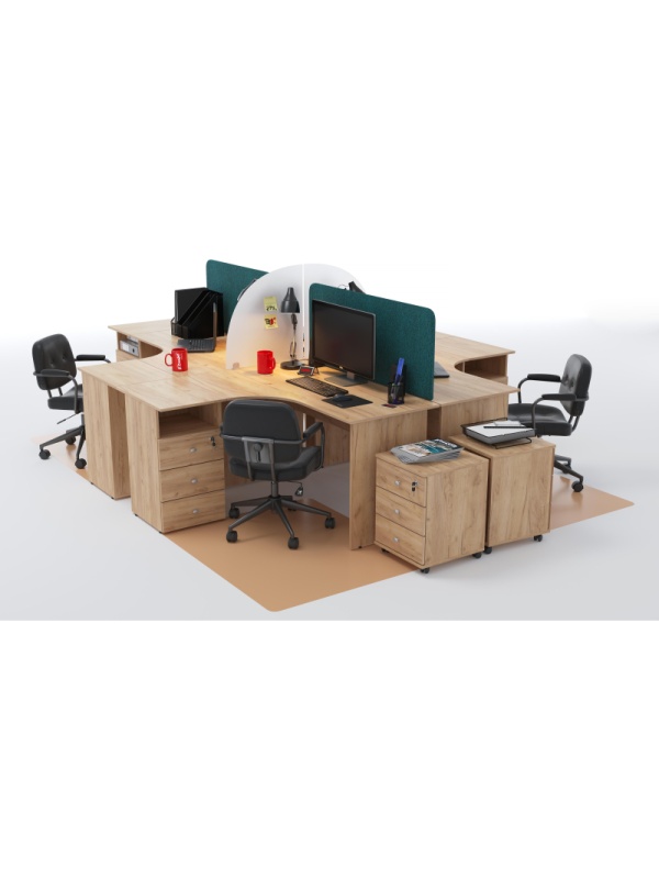 Тумба выкатная Easy LT Оптима 400x420x530 3 ящ. Дуб крафт золотой