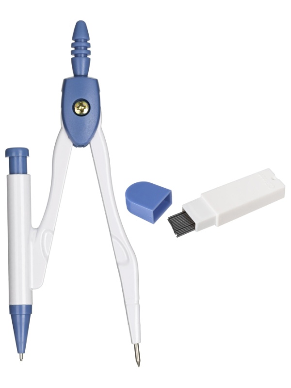 Циркуль БЕЗУПРЕЧНЫЙ ЕНОТ компл:смен гриф(15шт)циркуль из чёрн метал 69120