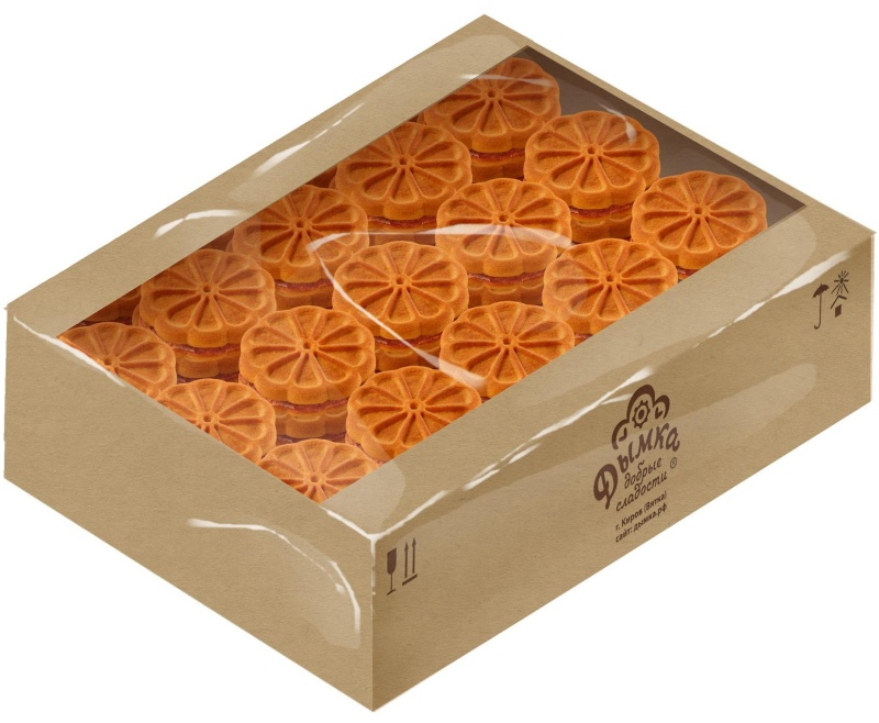 Печенье Дымка Сэндвич Двойной апельсин 2,9кг/уп