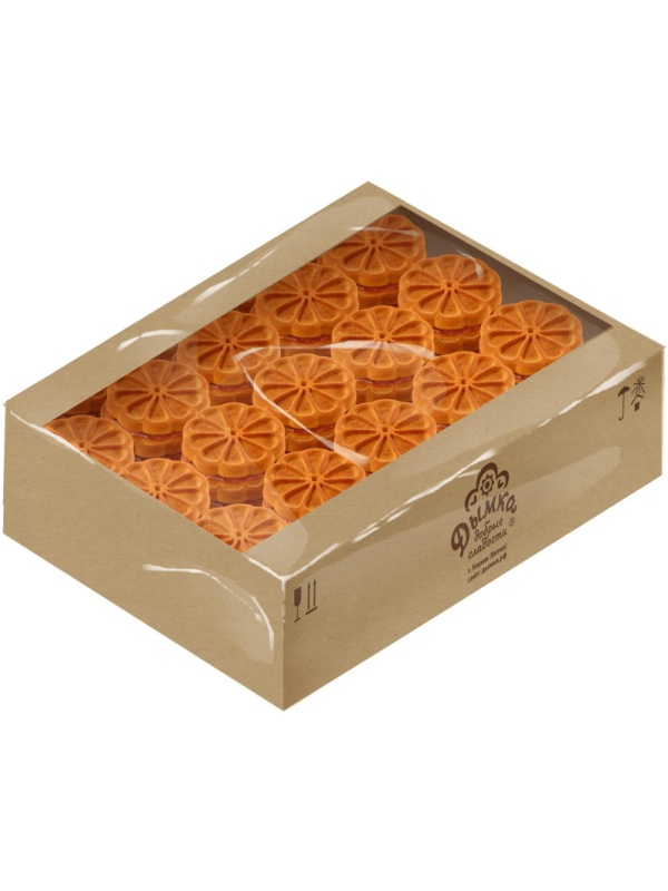 Печенье Дымка Сэндвич Двойной апельсин 2,9кг/уп