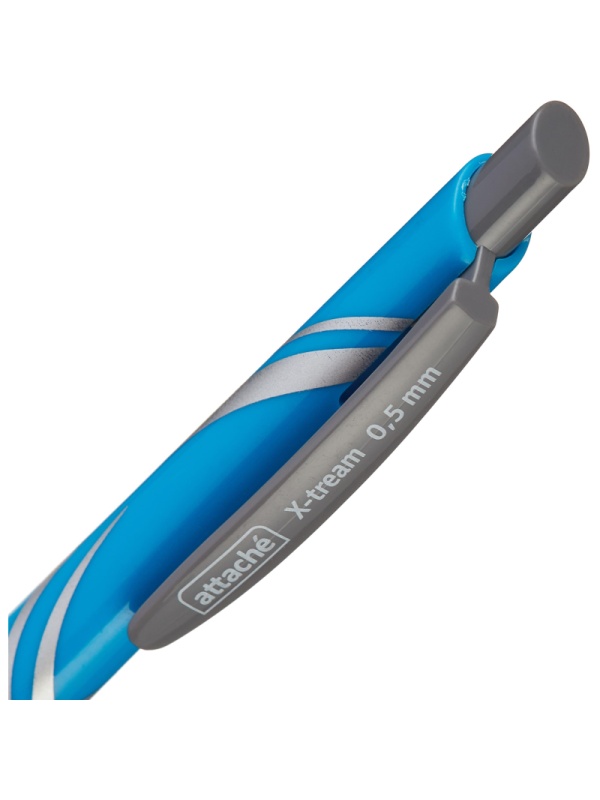 Ручка шариковая автомат. Attache Xtream син корпс,цв черн-син 12шт/уп