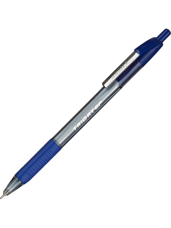 Ручка шариковая автомат. Unimax Glide Trio Steel 0,7мм,син,мас,5шт/уп