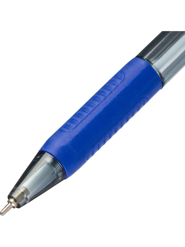 Ручка шариковая автомат. Unimax Glide Trio Steel 0,7мм,син,мас,5шт/уп