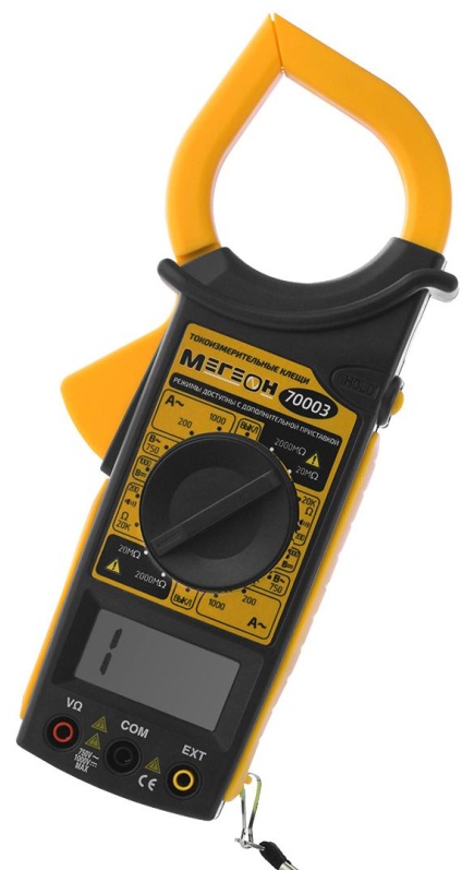 Клещи цифровые токоизмерительные МЕГЕОН 70003