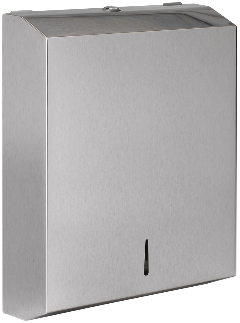 Диспенсер для полотенец листовых OfficeClean Professional (V-сл.), нержавеющая сталь