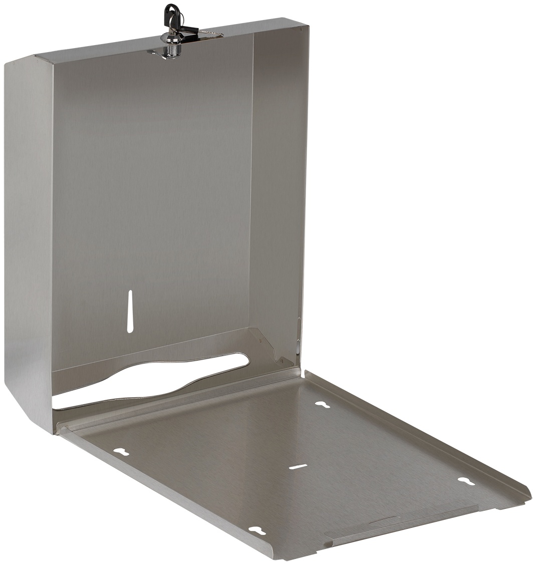 Диспенсер для полотенец листовых OfficeClean Professional (V-сл.), нержавеющая сталь