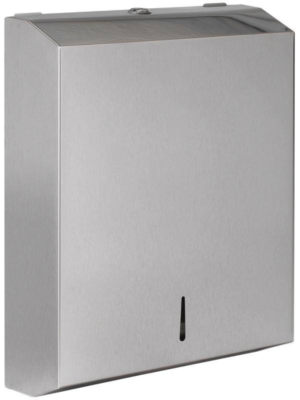 Диспенсер для полотенец листовых OfficeClean Professional (V-сл.), нержавеющая сталь