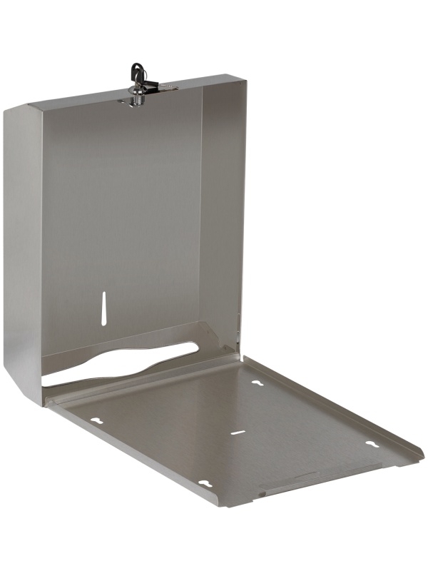 Диспенсер для полотенец листовых OfficeClean Professional (V-сл.), нержавеющая сталь