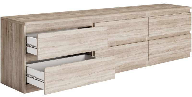 Тумба ШС_Кастор 6 ящиков дуб сонома