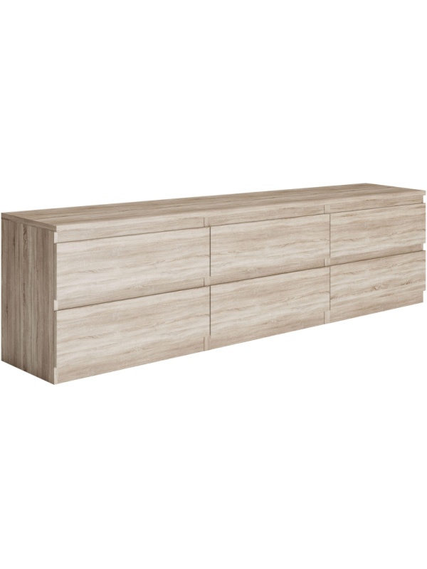 Тумба ШС_Кастор 6 ящиков дуб сонома