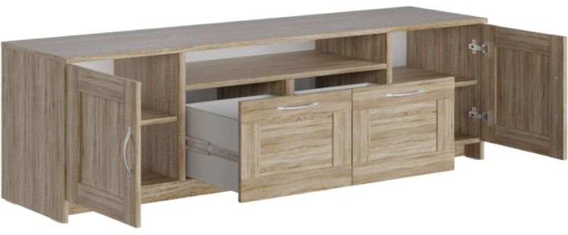 Тумба ШС_Сириус 2 двери и 2 ящика 156х47 дуб сонома