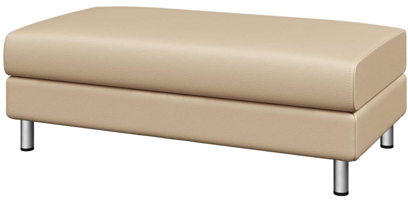 Модуль прямой MV_Банкетка ДОМИНО (Dm-P2) 2-мест. к/з Or12/Ec3028 бежевый