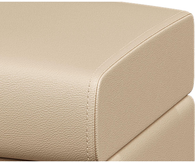 Модуль прямой MV_Банкетка ДОМИНО (Dm-P2) 2-мест. к/з Or12/Ec3028 бежевый