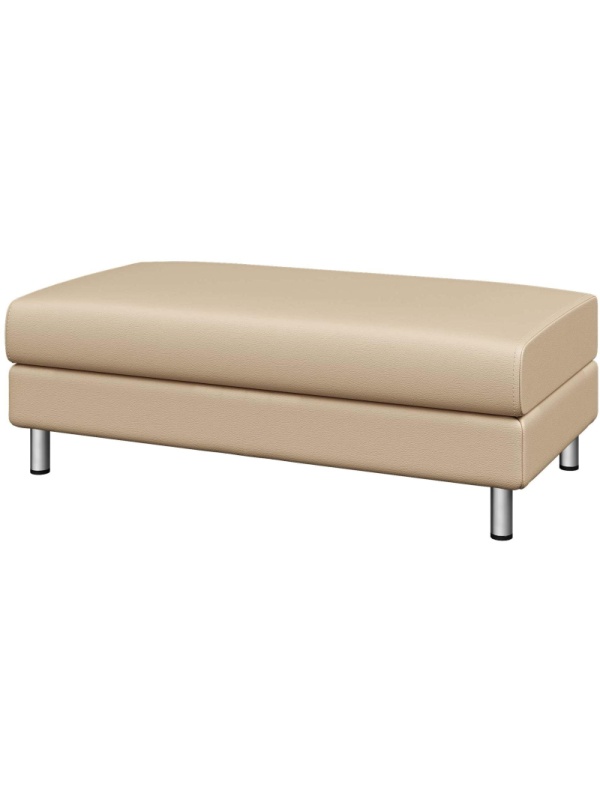 Модуль прямой MV_Банкетка ДОМИНО (Dm-P2) 2-мест. к/з Or12/Ec3028 бежевый