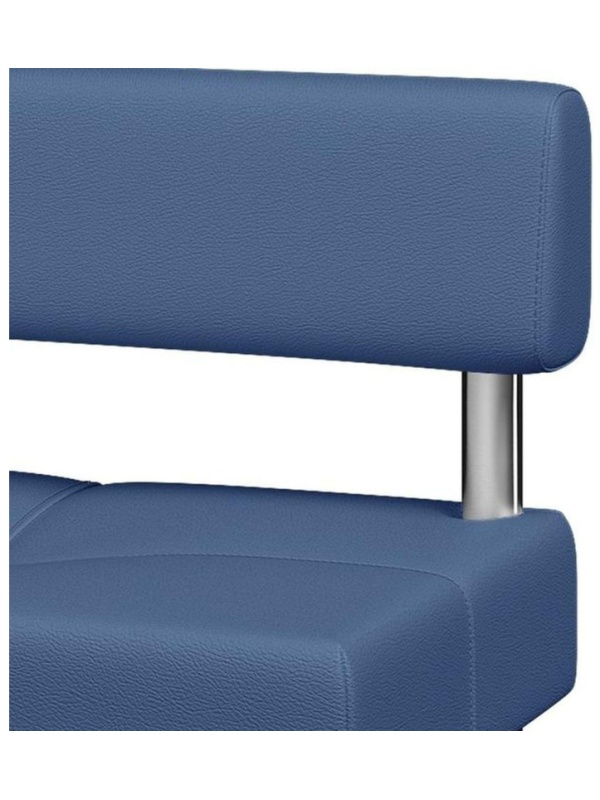 Модуль прямой MV_Комус Мебель Balance 2-мест.(Bu-2) к/з Or.03 синий