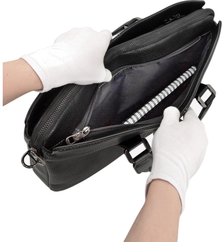 Портфель мужской Пеллекон черный арт.812-21939-1