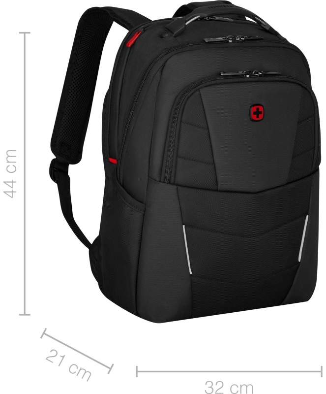 Рюкзак WENGER ALTAIR 15.6, черн,перераб ПЭТ/Полиэст, 32х21х44см,22л,653186