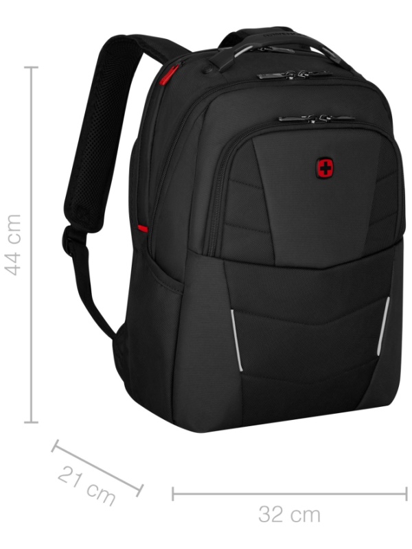 Рюкзак WENGER ALTAIR 15.6, черн,перераб ПЭТ/Полиэст, 32х21х44см,22л,653186