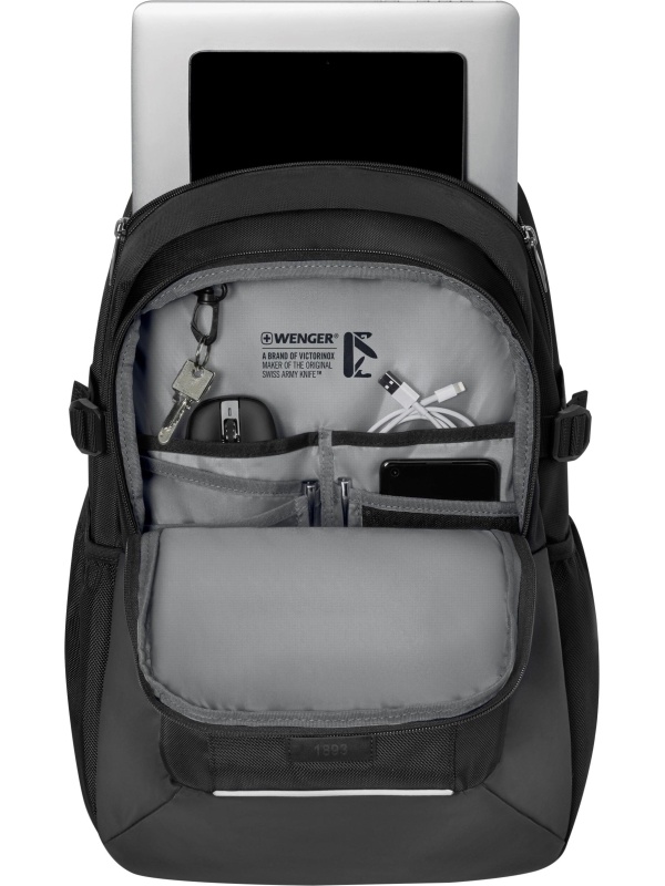 Рюкзак WENGER XE Ryde 16, черн, перераб ПЭТ/Полиэст, 33х22х47см,26л,612736