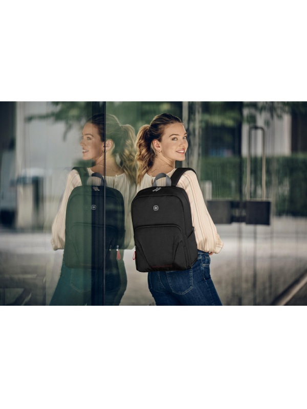 Рюкзак WENGER Motion 15.6, черн, нейлон, 31 x 17 x 42 см, 20 л, 612545