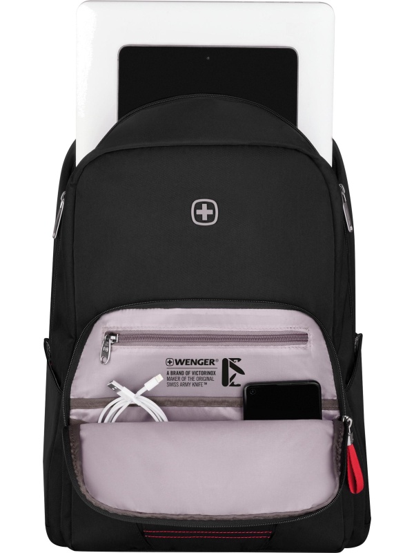 Рюкзак WENGER Motion 15.6, черн, нейлон, 31 x 17 x 42 см, 20 л, 612545