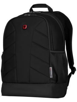 Рюкзак WENGER Quadma 16'', черный, полиэстер, 33x17x43 см, 22 л, 610202