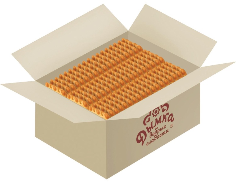 Печенье сдобное Дымка Дырки-Пупырки с вареной сгущенкой 4кг/уп