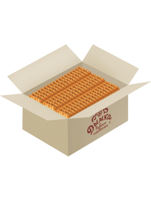 Печенье сдобное Дымка Дырки-Пупырки с вареной сгущенкой 4кг/уп