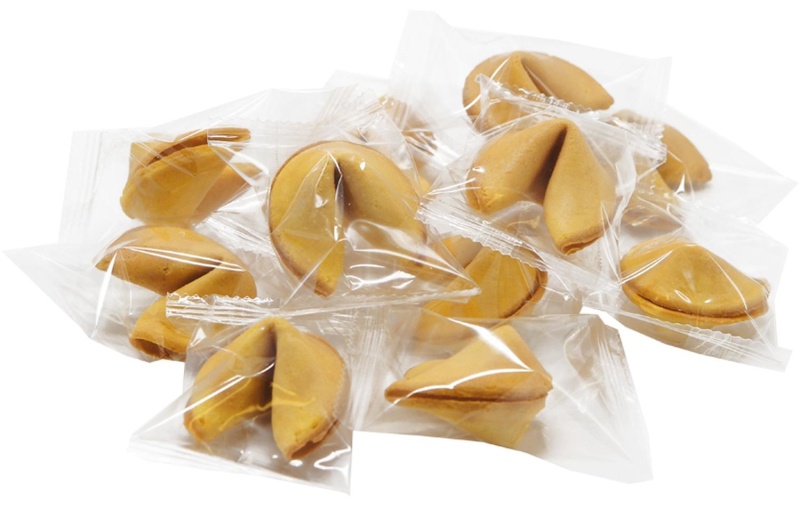 Печенье Комплимент Корпорация удачи с клас. предсказаниями, 600г, 100шт/уп