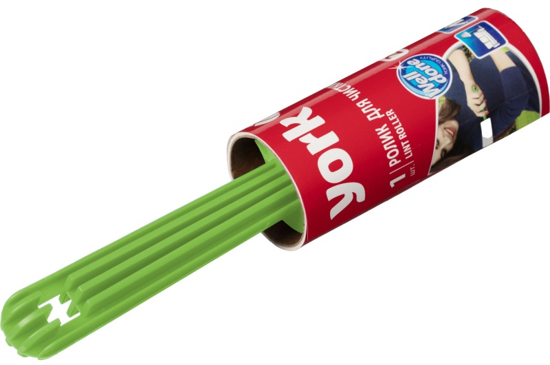 Ролик для чистки одежды 20 листов + наб. 4 сменных блока YORK, 068020