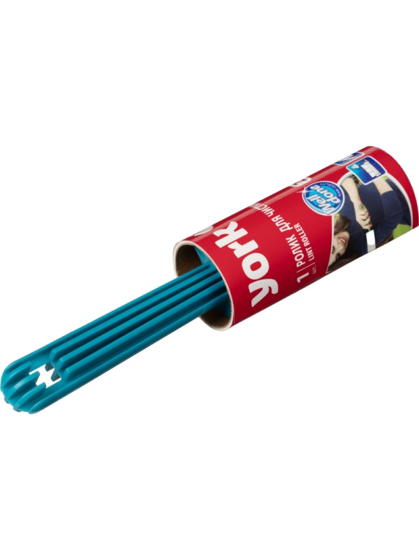 Ролик для чистки одежды 20 листов + наб. 4 сменных блока YORK, 068020