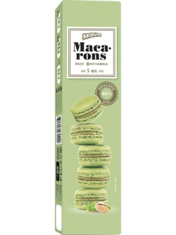 Пирожное миндальное  Макарон Акульчев со вкусом фисташки 60г
