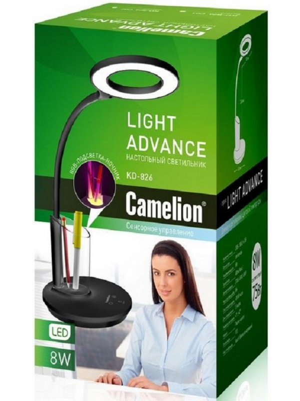 Светильник Camelion KD-826 C01 бел, 8 Вт, LED