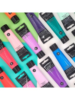 Краска акриловая Bruno Visconti, розовая флуоресцентная, 60 мл, 70-0033