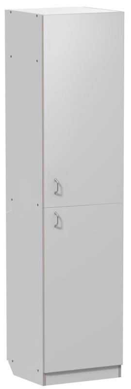Шкаф для одежды медицинский MEG_2дв. 5полок ЛДСП ШМБО (код МД-508.02) белый