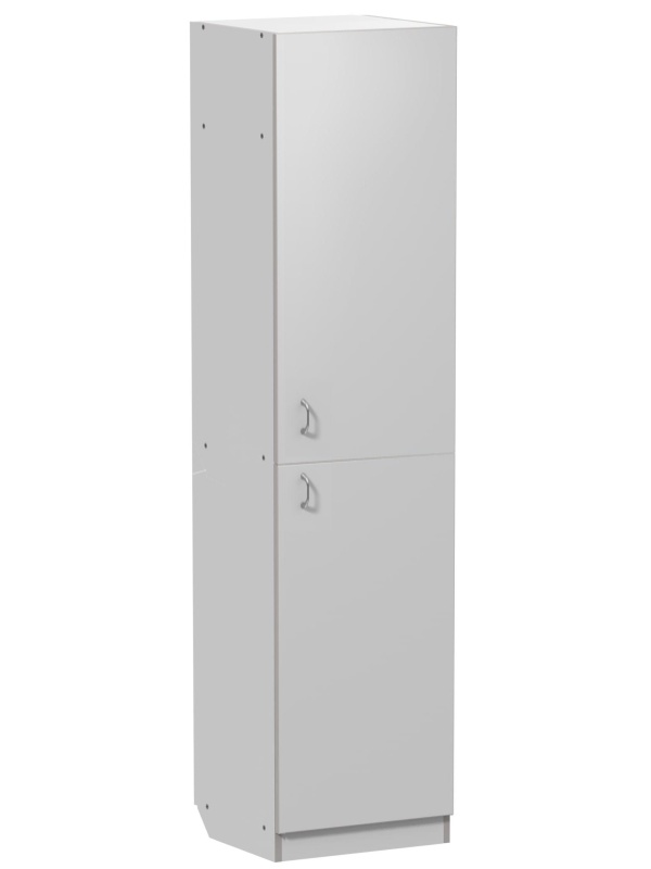 Шкаф для одежды медицинский MEG_2дв. 5полок ЛДСП ШМБО (код МД-508.02) белый