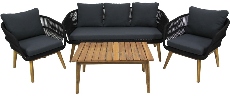 Набор мебели Belk_Камелия GS002 черный, серый Garden story
