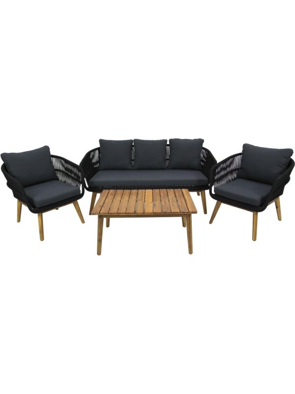 Набор мебели Belk_Камелия GS002 черный, серый Garden story